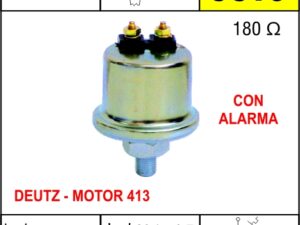 Bulbos Cebolla De Presion/ BULBO CEBOLLA DE PRESION DEUTZ MOTOR 413 / CON ALARMA / Maromec un Aliado para tu Comercio