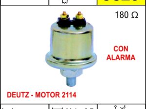 Bulbos Cebolla De Presion/ BULBO CEBOLLA DE PRESION DEUTZ MOTOR 2114 / CON ALARMA / Maromec un Aliado para tu Comercio