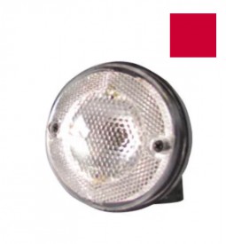 Faros Universales De Señalizacion/ FARO DE EMBUTIR UNIVERSAL ROJO LAMPARA R5W METALIZADO / Maromec un Aliado para tu Comercio