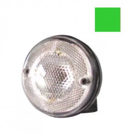 Faros Universales De Señalizacion/ FARO DE EMBUTIR METALIZADO UNIVERSAL VERDE LAMPARA R5W / Maromec un Aliado para tu Comercio