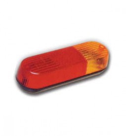 Faros Universales De Señalizacion/ FAROS BICOLORES TRASEROS BICOLORES (LENTE ROJO + LENTE AMBAR) LAMPARA P21W AMBAR - P21/5W ROJO METALIZADO / POR JUEGO / Maromec un Aliado para tu Comercio