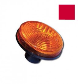 Faros Universales De Señalizacion/ FARO REDONDO UNIVERSAL METALIZADO ROJO / SIN PORTALAMPARA (LAMPARA GIRO/STOP/RETROCESO P21W - POSICION P5W) / Maromec un Aliado para tu Comercio