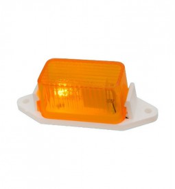 Faros Universales De Señalizacion/ FARO DE POSICION MINI RECTANGULAR AMBAR POR UNIDAD / Maromec un Aliado para tu Comercio