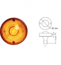 Faros Universales De Señalizacion/ FARO DE POSICION REDONDO 1039 PARA GIRO O BALIZA AMBAR POR UNIDAD / Maromec un Aliado para tu Comercio