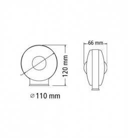 Faros Universales De Señalizacion/ FAROS DE POSICION REDONDO 1108 DOBLE FAZ ( ROJO - ROJO ) POR JUEGO / Maromec un Aliado para tu Comercio