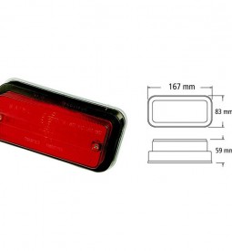 Faros Universales De Señalizacion/ FARO DE POSICION RECTANGULAR CORTO CRISTAL POR UNIDAD / Maromec un Aliado para tu Comercio