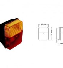 Faros Universales De Señalizacion/ FARO TRASERO MULTIPLE 1450 POR UNIDAD / Maromec un Aliado para tu Comercio