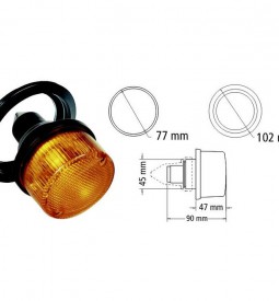 Faros Universales De Señalizacion/ FARO DE POSICION REDONDO CHICO AMBAR POR UNIDAD / Maromec un Aliado para tu Comercio