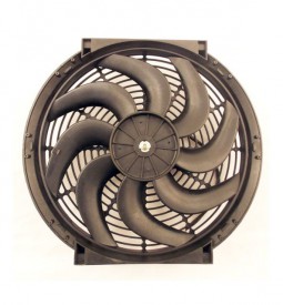 Electroventiladores Completos/ ELECTROVENTILADOR UNIVERSAL 14" 12V ASPAS CURVAS / REVERSIBLE - 160W / Maromec un Aliado para tu Comercio