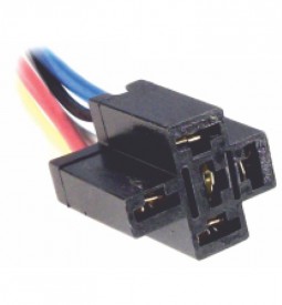 Fichas Y Portafusibles/ FICHA PLASTICA 5 VIAS MINI RELAY - CON CABLE DE 2.5 MM. A 30 CM. / Maromec un Aliado para tu Comercio