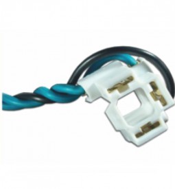 Fichas Y Portafusibles/ FICHA PLASTICA 3 VIAS PARA LAMPARA H4 / CON CABLE 2.5 MM. - REFORZADA / Maromec un Aliado para tu Comercio