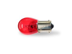 Lamparas Halogenas Y De Señalizacion/ LAMPARA DE SEÑALIZACION P21W 12V 21W 1 POLO PATA EN V ROJA BAU15S E8 3H2 / Maromec un Aliado para tu Comercio