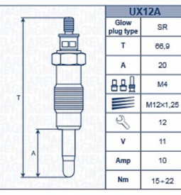 Bujias Incandescentes/ BUJÍA INCANDESCENTE FIAT DUCATO 2.5D DEL 94-02 / Maromec un Aliado para tu Comercio