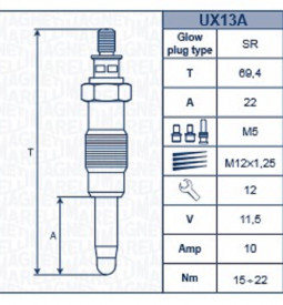 Bujias Incandescentes/ BUJÍA INCANDESCENTE M. BENZ C200 - E200 - E250 - E300 - SSANG YONG MUSSO 601 - 602 - 603 / Maromec un Aliado para tu Comercio