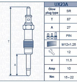 Bujias Incandescentes/ BUJÍA INCANDESCENTE M. BENZ E290 - SPRINTER 212 / Maromec un Aliado para tu Comercio