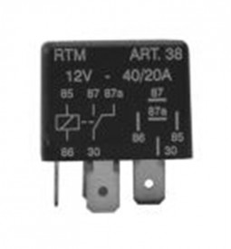 Relays/ MINIRELAY DE FAROS AUXILIARES UNIVERSAL POTENCIADO / 12V - 60 AMPERES - 5 TERMINALES - CON SOPORTES / Maromec un Aliado para tu Comercio