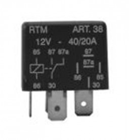 Relays/ MINIRELAY DE FAROS AUXILIARES UNIVERSAL CON RESISTENCIA / 12V - 5 TERMINALES - CON SOPORTE / Maromec un Aliado para tu Comercio