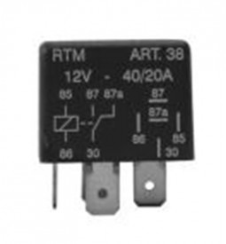 Relays/ MINIRELAY INVERSOR UNIVERSAL / 12V - 5 TERMINALES - CON SOPORTE / Maromec un Aliado para tu Comercio