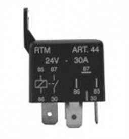 Relays/ MINIRELAY DE LUCES UNIVERSAL / 24V - 4 TERMINALES - CON SOPORTE / Maromec un Aliado para tu Comercio