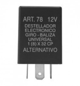 Destelladores/ DESTELLADOR ELECTRONICO ALTERNATIVO UNIVERSAL / 12V - 3 TERMINALES - CON SOPORTE / Maromec un Aliado para tu Comercio