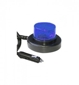 Balizas/ BALIZA INTERMITENTE/DESTELLANTE LEDS AZULES 12/24V - BASE MAGNETICA/REMOVIBLE / Maromec un Aliado para tu Comercio