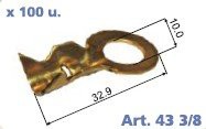 Terminales De Instalacion/ TERMINAL DE INSTALACION TIPO OJAL 10 MM. - 32.9 MM. DE LARGO / Maromec un Aliado para tu Comercio