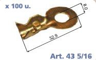 Terminales De Instalacion/ TERMINAL DE INSTALACION TIPO OJAL 8 MM. - 32.9 MM. DE LARGO / Maromec un Aliado para tu Comercio