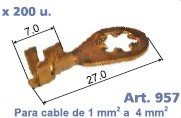 Terminales De Instalacion/ TERMINAL OJAL DE SEGURIDAD 1 A 4mm / Maromec un Aliado para tu Comercio