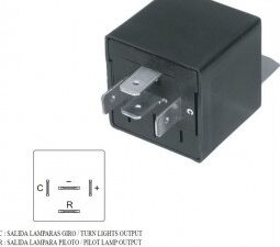 Destelladores/ DESTELLADOR ELECTRONICO CON CONEXION A MASA UNIVERSAL (2+2 X 21W) / 12V - 4 TERMINALES - CON SOPORTE / Maromec un Aliado para tu Comercio