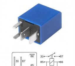 Relays/ MINI RELAY DE ELECTROVENTILADOR. BOCINA Y LUNETA TERMICA FORD DUNA - UNO «95 / 12V - 20 AMPERES - 4 TERMINALES / Maromec un Aliado para tu Comercio