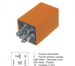 Temporizadores/ TEMPORIZADOR DE LIMPIAPARABRISAS VW QUANTUM - GOL DESDE ´95 / 12V - 6 TERMINALES / Maromec un Aliado para tu Comercio