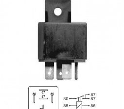 Relays/ RELAY INTERRUPTOR DOBLE SALIDA DE BOCINA. LUCES Y ACCESORIOS UNIVERSAL / 6V - 50 AMPERES - 5 TERMINALES / Maromec un Aliado para tu Comercio