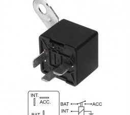 Relays/ RELAY INTERRUPTOR DE ARRANQUE UNIVERSAL ACTUACION POR POSITIVO / 12V - 40 AMPERES - 3 TERMINALES / Maromec un Aliado para tu Comercio