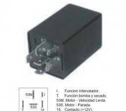 Temporizadores/ TEMPORIZADOR DE LIMPIAPARABRISAS VW CARAT / 12V - 6 TERMINALES / Maromec un Aliado para tu Comercio