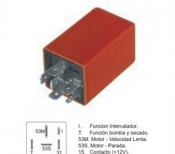 Temporizadores/ TEMPORIZADOR DE LIMPIAPARABRISAS VW GOL / 12V - 6 TERMINALES / Maromec un Aliado para tu Comercio