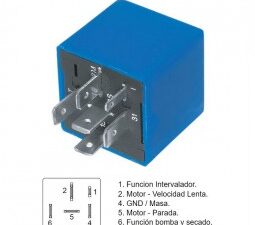 Temporizadores/ TEMPORIZADOR DE LIMPIAPARABRISAS CITROEN BERLINGO - PEUGEOT PARTNER / 12V - 6 TERMINALES / Maromec un Aliado para tu Comercio