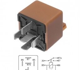 Relays/ RELAY INVERSOR CON DIODO Y ABRAZADERA RENAULT 9 - 19 - 21 - TRAFIC - CLIO - TWINGO - EXPRESS / 12V - 50/20 AMPERES - 5 TERMINALES / Maromec un Aliado para tu Comercio