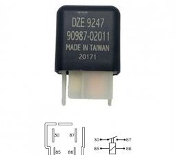 Relays/ RELAY INTERRUPTOR SIMPLE 12V - TOYOTA RAV4 / LANDCRUISER / CELICA / COROLLA / 4RUNNER - HONDA ACCORD - CIVIC - CRV. / Maromec un Aliado para tu Comercio