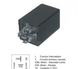 Temporizadores/ TEMPORIZADOR DE LIMPIAPARABRISAS VW GACEL - SAVEIRO - GOL HASTA ´95 / 12V - 6 TERMINALES / Maromec un Aliado para tu Comercio