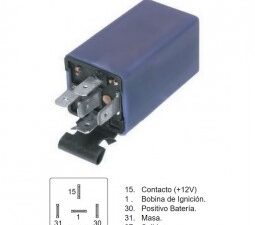 Temporizadores/ TEMPORIZADOR DE BOMBA DE NAFTA FORD SIERRA 1.6 / 12V - 5 TERMINALES / Maromec un Aliado para tu Comercio